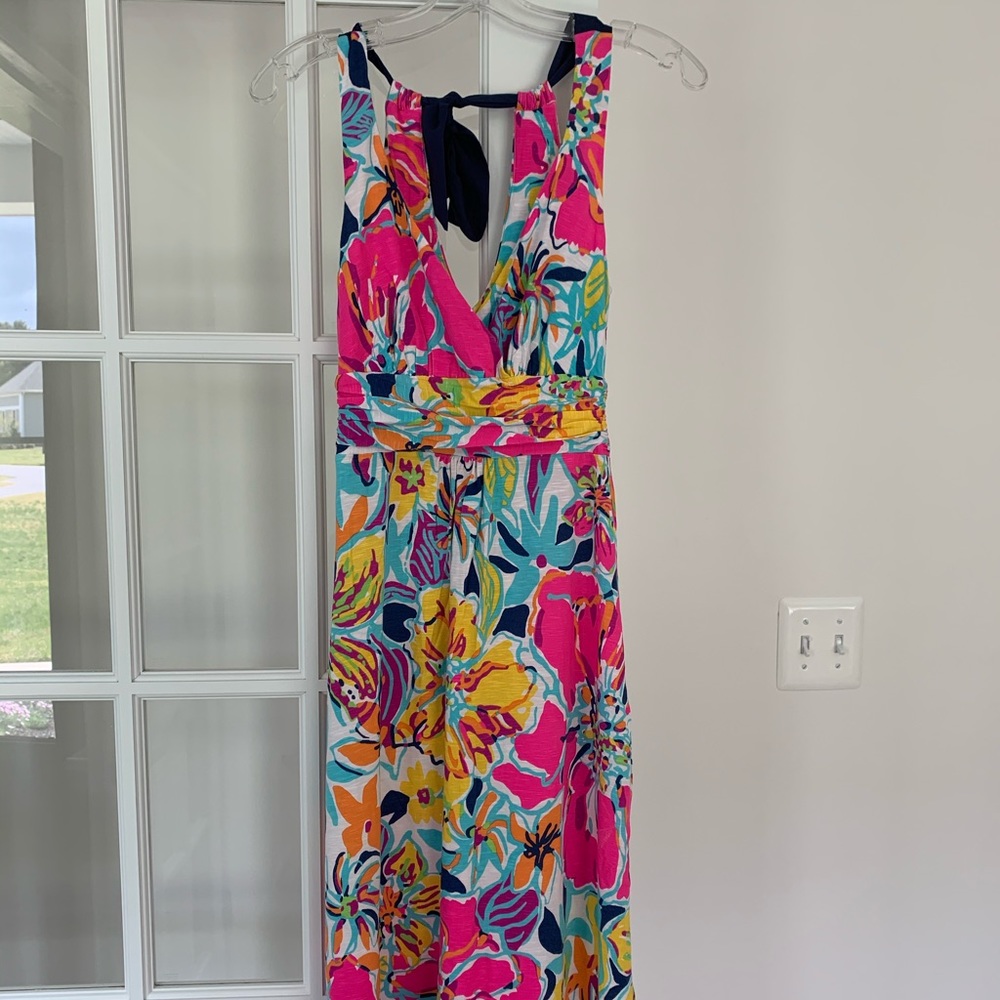Barely worn Lily Pulitzer v-neck maxi dress, XS - Picture 5 of 10